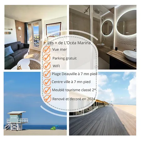 Ocea Marina Vue Refait A Neuf Avec Parking Privatif